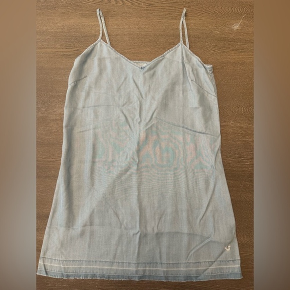 TRUE RELIGION CHAMBRAY SPAGHETTI STRAP CAMI SLIP DRESS - Size Medium SKU:249